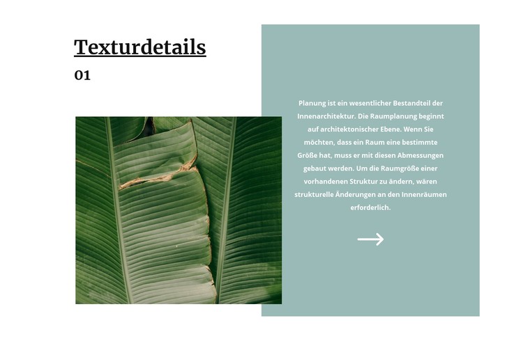 Tropische Textur CSS-Vorlage