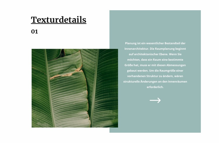 Tropische Textur Website-Modell
