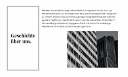 Unternehmensgeschichte Website-Vorlagen