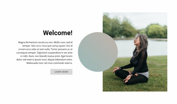 Outdoor yoga Elementor Template Alternative