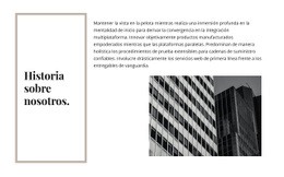 Historia De La Empresa - Free HTML Website Builder