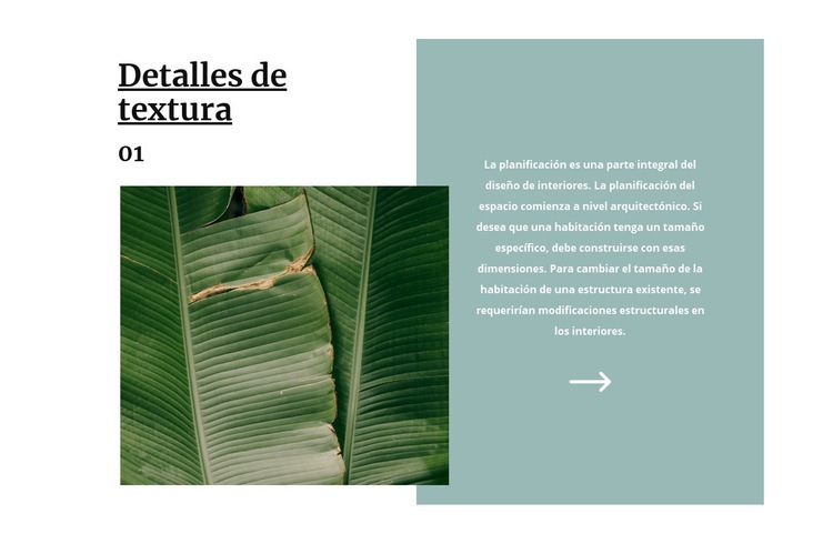 Textura tropical Maqueta de sitio web