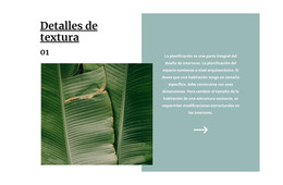 Textura Tropical: Plantilla HTML Sencilla