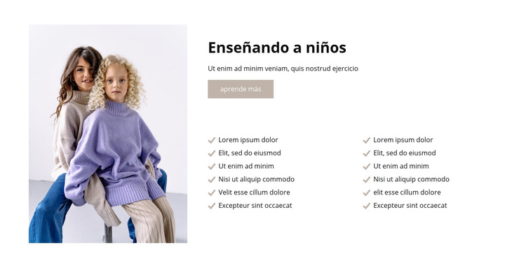 Enseñando a niños Tema de WordPress