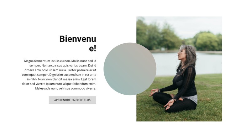 Yoga en plein air Modèle CSS