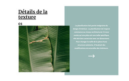 Texture Tropicale - Modèle HTML Simple