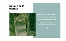 Texture Tropicale - Un Magnifique Modèle D'Une Page