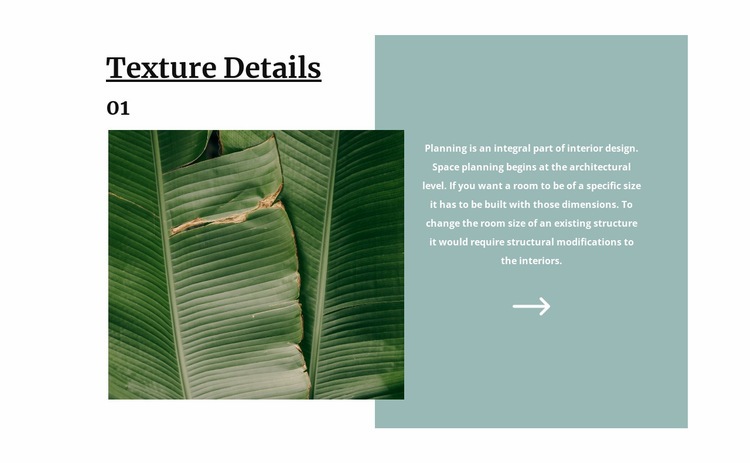 Tropical texture Homepage Design