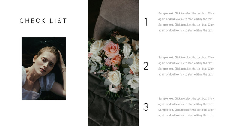 Checklist of fashionable solutions HTML5 Template