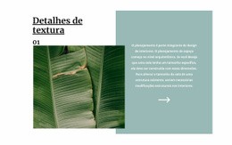 Textura Tropical - Modelo De Site Gratuito