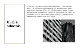 Web Design Para História Da Empresa