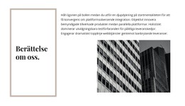 Företagets Historia - Gratis Webbplatsmall