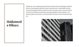 Şirketin Tarihi - Ücretsiz Web Sitesi Şablonu