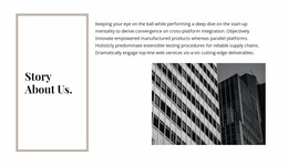 History Of The Company - Psd Website Mockup