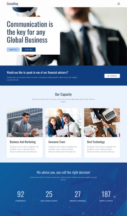 Bootstrap Theme Variations For Key To Global Business