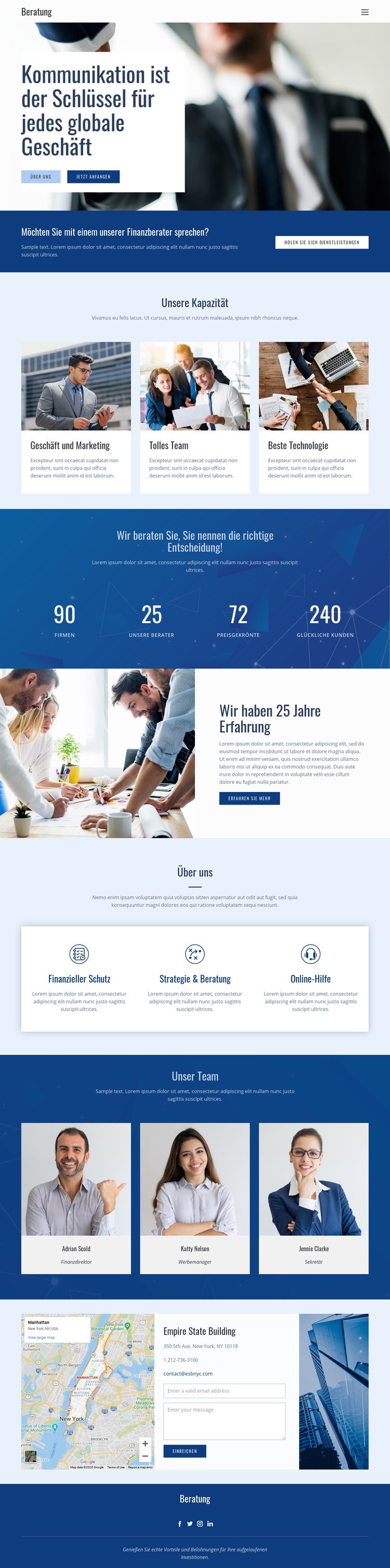 Schlüssel zum globalen Geschäft HTML Website Builder