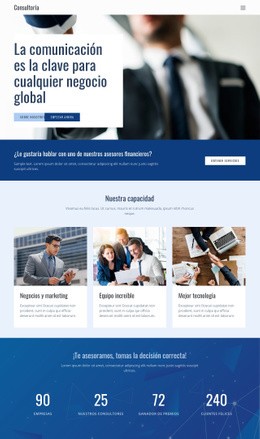 Diseño De Sitio Web Para Clave Para Los Negocios Globales