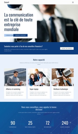 La Clé Du Commerce Mondial - HTML Layout Builder