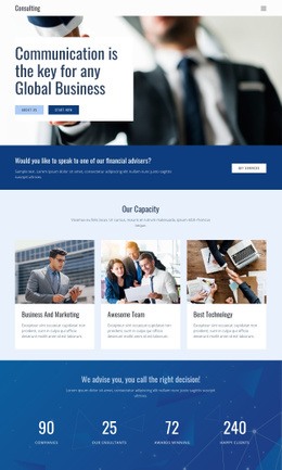 Key to global business - Html Code Example by Nicepage