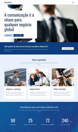 Chave Para Negócios Globais - Template Joomla Para Qualquer Dispositivo