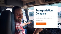 Transportation Company CSS Layout Template