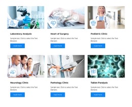 Select Clinic Service CSS Grid Template
