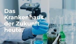 Kreativste Einseitenvorlage Für Die Zukunft Des Krankenhauses