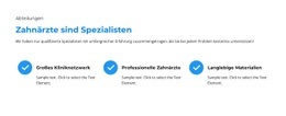 Spezialisten Der Klinikabteilung - HTML-Vorlage Für Eine Seite