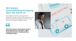 Wir Kümmern Uns Um Die Gesundheit - HTML-Seitenvorlage