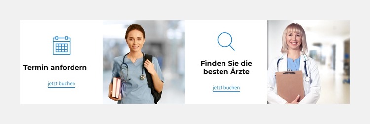 Klinik besuchen HTML-Vorlage