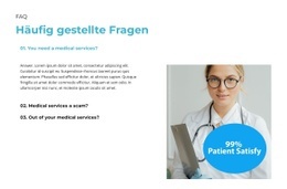 Die Patienten Sind Immer Zufrieden – Responsive HTML5-Vorlage