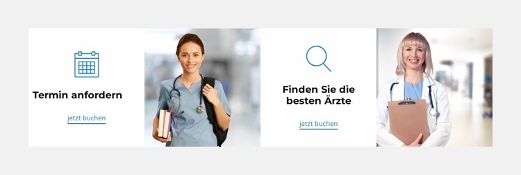 Klinik besuchen HTML5-Vorlage