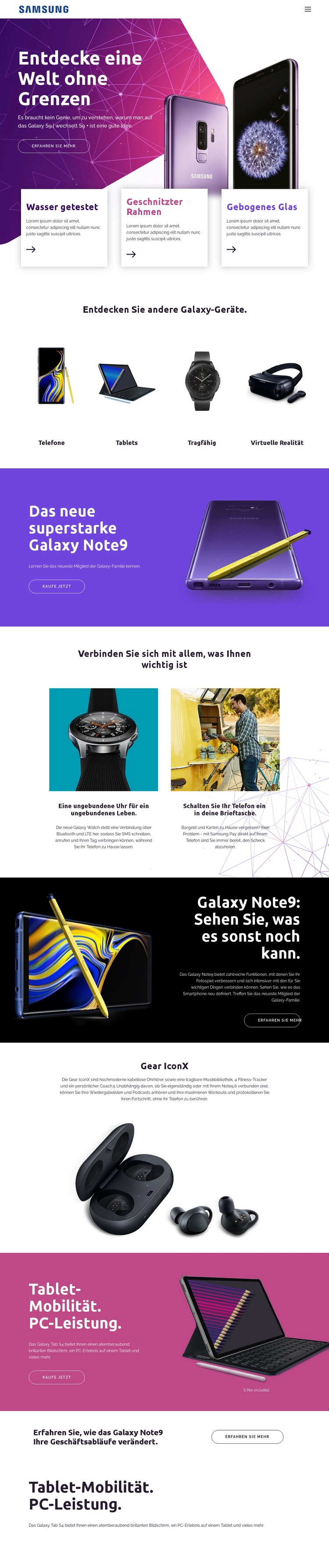 Digitale Welt der Technologie Website Builder-Vorlagen