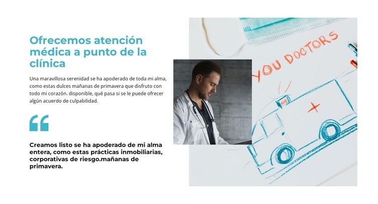 Nos preocupamos por la salud Diseño de páginas web