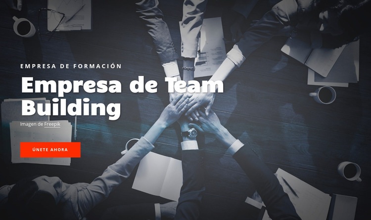 Empresa de Team Building Maqueta de sitio web