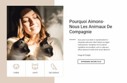 Créateur De Site Web Gratuit Pour Pourquoi Aimons-Nous Les Animaux De Compagnie