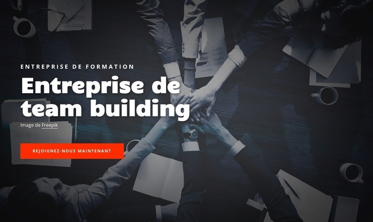 Entreprise de consolidation d'équipe Modèles de constructeur de sites Web