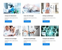 Sélectionnez Le Service De La Clinique Site Web De Commerce Électronique