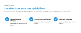 Spécialistes Du Département Clinique Modèle De Page De Destination