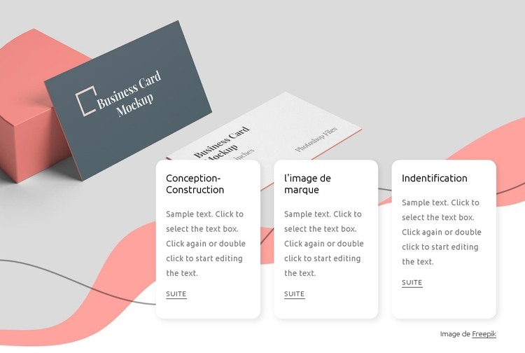 Image de marque, création et conception graphique Modèle HTML