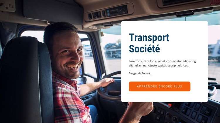 Société de transport Modèle Joomla