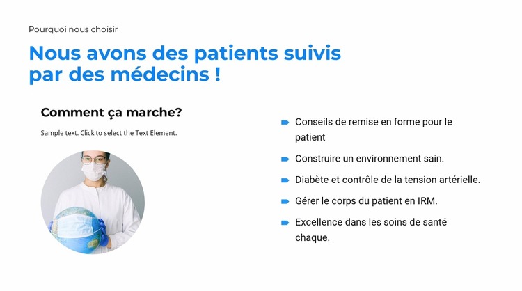 Nous avons les meilleurs médecins Modèle Joomla