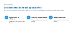 Spécialistes Du Département Clinique - Modèle HTML D'Une Page
