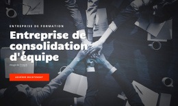 Entreprise De Consolidation D'Équipe - Page De Destination Créative Et Polyvalente