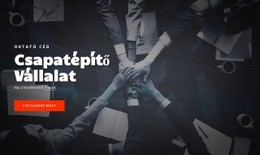 Csapatépítő Cég - Céloldal Sablon