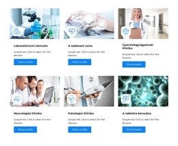 Válassza Ki A Klinikai Szolgáltatást - Egyszerű Webhelysablon