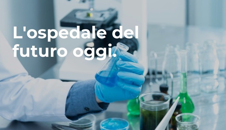 Il futuro dell'ospedale Costruttore di siti web HTML