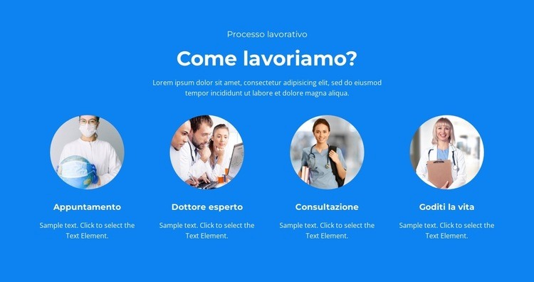 Principi clinici Modelli di Website Builder