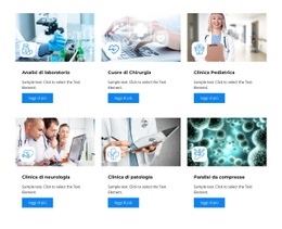 Seleziona Il Servizio Della Clinica