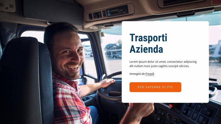 Compagnia di trasporto Progettazione di siti web